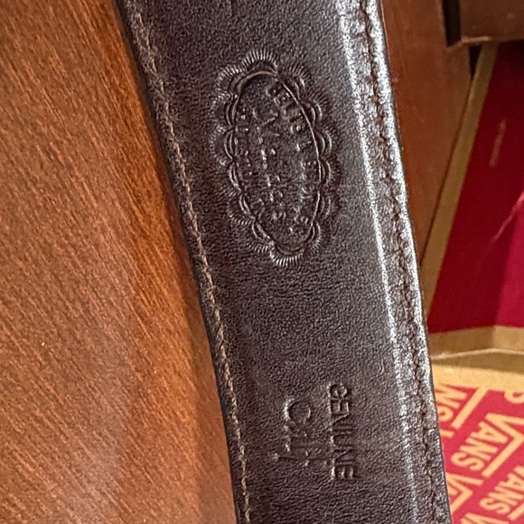 Genuine Calf Leather Belt Men’s Size 50 Brown Dress Belt XL Plus Size - Picture 2 of 3